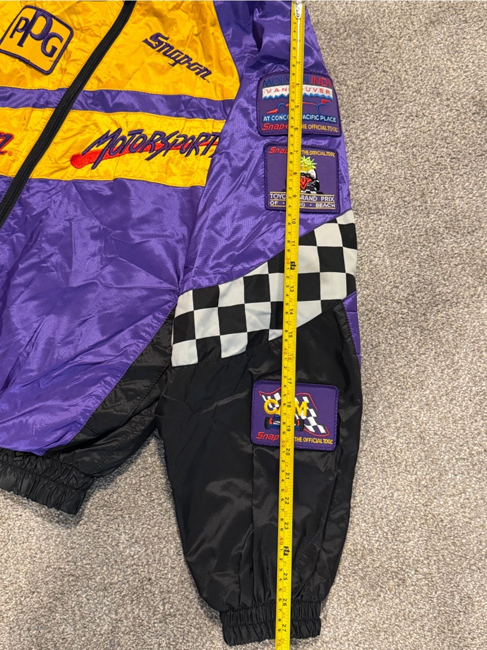 Rare Snap On CASCAR Racing Coat Vintage Motorsports Jacket - Picture 6 of 10